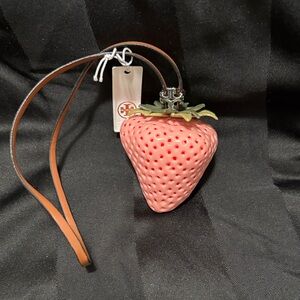 Tory Burch Pink Strawberry Clutch Wristlet